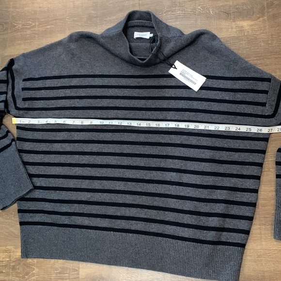 NWT!! R|Label by THE RESET Charcoal Wool + Cashmere Funnel Neck Sweater- sz XL - Picture 6 of 10